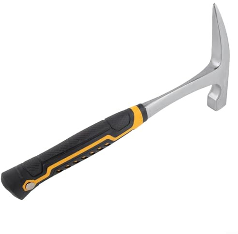 Geologischer Hammer mit ergonomischem Design und stoßdämpfendem Griff, perfekt für Geologie- und Mauerarbeiten (C)