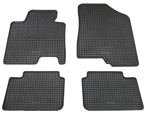 Gummi Fußmatten Set, 4teilig, Gummifußmatten Gummimatten Matten