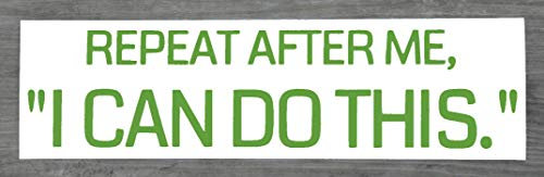 I Can Do This Positive Thinking Sticker - Motivational Quote Decal for Home Wall Window Mirror Laptop (Large - 7cm x 29cm) - HSS064