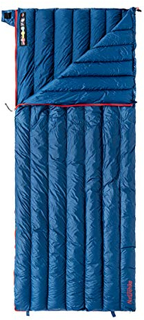 Naturehike White Ultralight Goose Down Rectangular Sleeping Bags Winter Sleeping Bags 2 ℃ Limit (Dunkelblau)