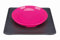 Yummynator 08233 Rutschfeste Matte Mit Futternapf | BPA Frei | Tiernapf-System: Vereint Napf und Platzmatte | Futternapf für Katze oder Hund | Futternapf mit Unterlage | Grau / Pink | Small