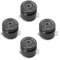 Aluminium Metall Mod Kit Hebel Joystick Bullet Buttons für PS4 PS3 Controller Ersatz (schwarz)