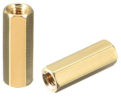 sourcing map 100 Stk Gerade PCB Säule Innengewinde Sechskant Abstandshalter Messing M3x5x14mm