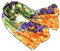 Prettystern Damen-Schal Kunstdrucke Malerei Langer Seidenschal Silk Scarf Van Gogh - Schwertlilien - Grün P049