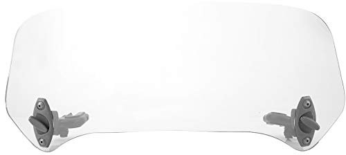 Reminnbor Universal-Windabweiser für Windschutzscheibe für Windschutzscheibe EU-Motorrad (transparent) Clip On Motorrad Air Deflector Motorbike Deflector Windschild Motorrad + Windschild