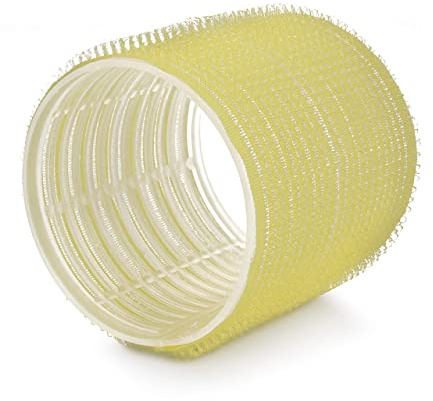 PONIK'S PROFESSIONAL - Haarrollen Lockenwickler, Lockenwickler Selbsthaftend Set, Haar Roller 6 Stücke, Haarrollen Locken 66 mm, Jumbo Größe Haar Lockenwickler, Selbst Griff Locken - Gelb
