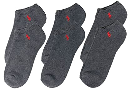 Polo Ralph Lauren Halbgepolsterte Herren-Socken, 6 Stück, Schwarz, 43-47 EU