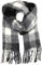 collezione alessandro Italienischer Schal Beth kariert mit Fransen 210cm x 30cm