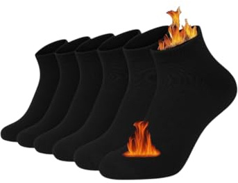DREAM SOCKS Calze Termiche in Pile Corte per Sci-Montagna-Escursionismo-Trekking,Calze Pesanti Uomo-Donna a Metà Polpaccio-Caviglia-Fantasmino