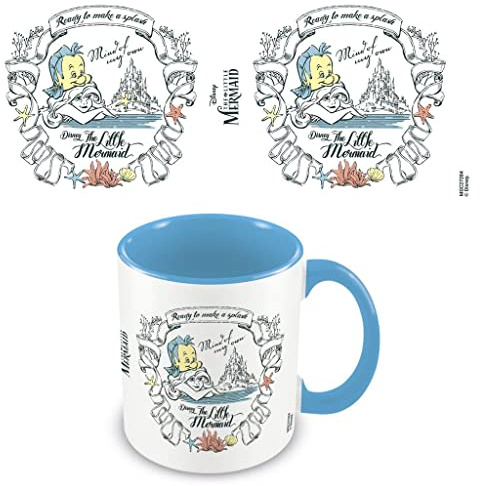 The Little Mermaid Mind of My Own Inner Two Tone Mug (One Size) (White/Blue)