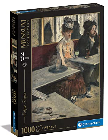 Clementoni - 39761 - Museum Collection - Degas, Dans Un Café, Puzzle 1000 Teile Für Erwachsene Und Kinder 10 Jahren, Geschicklichkeitsspiel Für Die Ganze Familie