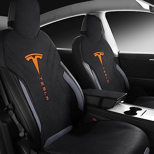 HEYCE Autositzbezug Sitzschutz für Tesla Model Y Model 3, 2 vorne und 1 hinten, Komfortschutz für das Innenkissen des Autos Auto Sitzauflagen Fahrzeuganpassung,Model Y-B