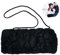 ForHome Forhome Winter-Handwärmer, Kunstfell-Muff-Armwärmer, schwarzer Plüsch-Handwärmer, praktischer Handwärmer mit Lanyard-Reißverschluss für Damen, Herren, für den Außenbereich