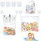 Aolso Baby Bath Toy Organiser Net Bag, Care Shower Organiser Bag for Toddlers Kids with Suction Cups Fold-able Hanging Bag with 4 Adhesive Hooks for Storing Toys, Clothes, Socks, Shoes