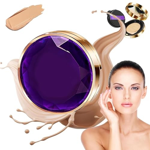 Evanesce Soft Matte Cream Concealer,Evanesce Foundation,Evanesce Concealer,Full Coverage Moisturizing Contour and Brighten,Concealer Foundation Lasting Full Coverage Waterproof Purple Case (Natural)