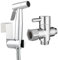 Tecmolog Bidet Portable Douchette WC Kit Complet avec Pulvérisateur de Bidet à Main en Acier Inoxydable et Tuyau 1.5m, Chromé, WS024DF8
