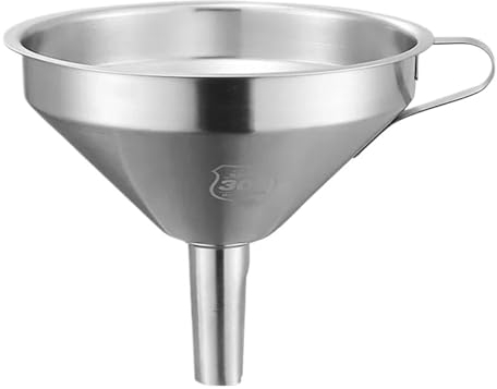 Imbuto in acciaio inossidabile 304 Imbuto a bocca larga in metallo con filtro a rete for olio da cucina Filtro for spezie liquide Gadget da cucina di casa (Color : 1 inch x 8 TPI 50MM)