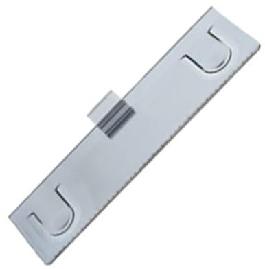HUANIZI Porte-documents pour ordinateur portable, moniteur de bureau, organiseur de notes, support de documents à clip pour saisie, 7,2 x 24 cm, gris transparent