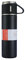Herzberg HG04210-BLK, Isolierflasche aus Edelstahl 500ml, Warm-/Kalthaltung 12h, 360° auslaufsicher, 3 Becher inklusive, BPA-frei, elegantes und kompaktes Design