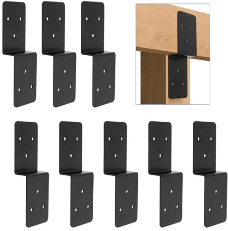 8 Stück 7,6 x 12,7 cm Z-Halterungen, Pfosten zu Balken