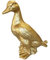 Sparfroh Gartenfigur goldene Gans Märchen Gans stehend