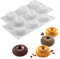 Melearch Donut Mould, 2 PCS Silicon Doughnut Moulds, Bagel Baking Tin, Muffin Tray, Cupcake Pan, Baker DIY Tool - Oven & Dishwasher Safe
