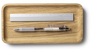 OAKYWOOD - Holztabletts Schreibtisch Organizer - Papierablage aus Massivholz, Dokumentenhalter - Büro Organizer, Handy Tablet Halterung - für Büro Zuhause Schule - Eiche - Groß