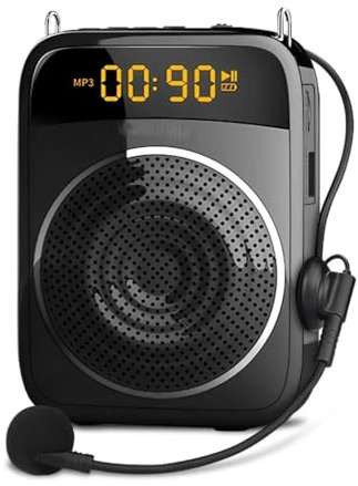 Amplificateur de voix portable 15 W avec microphone filaire, haut-parleur audio personnel pour enseignants, enseignants (D comme indiqué)