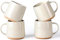 GBHOME Stoneware Mugs Set of 4, 500ml Ceramic Coffee Cup and Mug, Microwave & Dishwasher Safe Tea Cups, Large Mugs for Hot Chocolate Cups