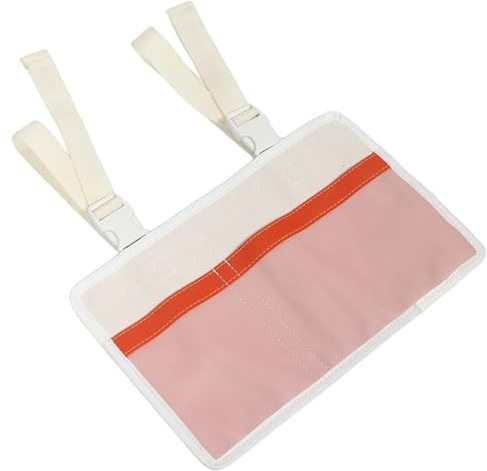 LOEFLIFA Camping Armlehnen Aufbewahrungstasche mit PU Taschen Praktische Seitliche Aufhängung für Autos und Sofas für Outdoor Aktivitäten Coralle