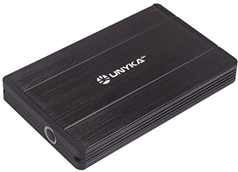 Unykach 3.1 Gen 1 Boitier Externe pour Disque Dur 2,5 SATA, de 2 to, USB 3.0, Noir