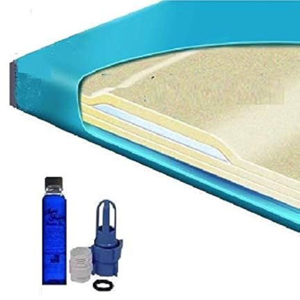 Queen 3000L 80% Semi Waveless Waterbed Mattress with Fill Kit and 4oz Conditioner