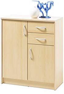 Stella Trading Kommode Buche Nachbildung mit Schubladen, BxHxT 74x86x35 cm