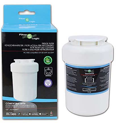 Filtre à eau pour réfrigérateur FilterLogic FFL-140G compatible avec General Electric GE MWF, GE SmartWater, GWF, GWFA, GWF01, GWF06, WR02X11020, ¦ Hotpoint HWF ¦ Seninel WSG-1 ¦ Zuma OPFG-RF300 (1)