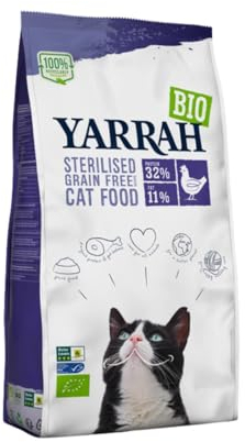 Yarrah Trockenfutter für Katzen, Huhn, Bio, 700 g Yarrah