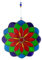 mitienda mit Liebe gemacht Fensterdeko Mandala, Fensterschmuck grün-lila, Geschenkidee, suncatcher, Deko aus Resin