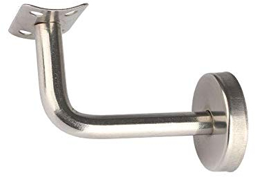 Treppengeländerhalter, 5 Stück, Edelstahl, massive Geländer-Halterung für Treppen, Geländer und Handläufe (60 x 100)