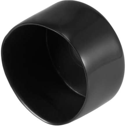 uxcell 8pcs Rubber End Caps 55mm ID Vinyl Round End Cap Cover Screw Thread Protectors Black
