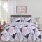 Dreamscene Marble Geometric Duvet Cover with Pillow Case Bedding Set Reversible Shapes, Grey Blush Pink - Double