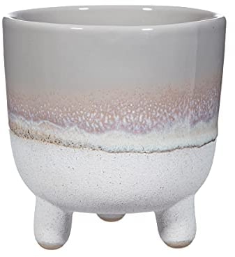 Sass & Belle Mojave Glaze Grey Large Planter on Legs