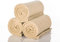 ALCLEAR 3 Stück Oeko Tex Fleecedecken, Farbe: Sand, tolle Größe 130x160 cm, über 200 g/m2, Sofadecke Couchdecke Wohndecke, Picknickdecke Sofaüberwurf Decke