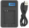 Nikou NB-4L/8L Chargeur de Batterie LCD Chargeur de Batterie à Fente Unique Chargeur de Batterie USB 5V 1-2A 10W