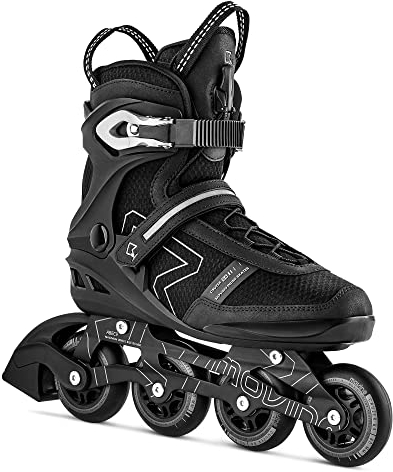 Movino Inline Skates | Cruzer B4 | Fitness Rollschuhe | Damen Herren Inliner | Inliner für Erwachsene | Inlineskates mit Schnellschnürsystems und Reflexionselemente | Rollerblades mit Aluminium Kufe