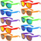 FSMILING Lot lunettes de soleil fete party pack lunettes deguisement adulte Lunettes Fluo Fantaisie pour fête d'anniversaire Beach Lunettes Evjf Pool Party (10 pack)