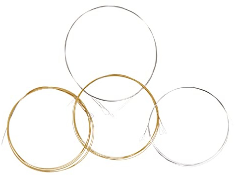 SUPVOX 4pcs Mandolin Strings Replacement Stainless Steel Mandolin Strings for Changing