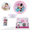 Vajilla para niños, 5 piezas, incluye plato, cuenco, vaso y vajilla, apta para lavavajillas, sin BPA, hecha de material duradero y perfecta para niños pequeños