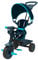 TP Toys 762 4 in 1 Deluxe Dreirad | 10 Monate bis 3 Jahre + | Blau | Inklusive Gurt, Verstellbarer Sitz & Sonnendach