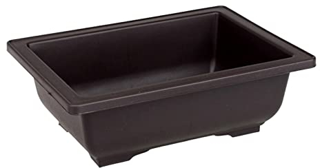 Pot de fleurs, rectangulaire, en plastique, pour le jardin domestique, violet, diamètre : 30 cm (C, 23 x 17 x 8 cm)