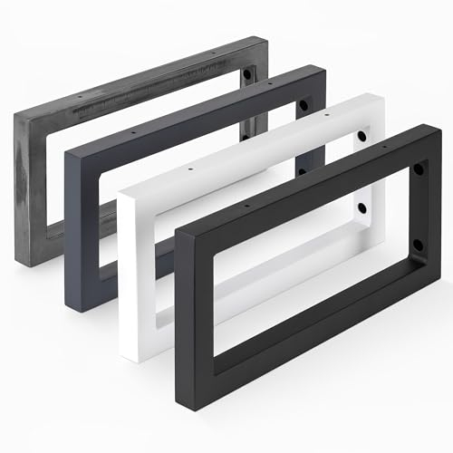 HOLZBRINK Support d'étagère métallique 30x15 cm HLA-A (2 pc.) | Support salle de bain lavabo, fixation pour étagère de cuisine, étagère TV | Couleur : Blanc
