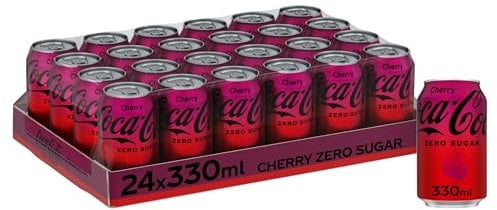 Coca Cola Zero Sugar Can Cherry 330 ml (Pack of 24)